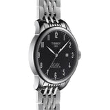 Buy Shop Tissot T Classic Powermatic 80 Black Dial Silver Steel Strap Watch For Men - T41.1.483.52 USA Online