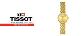 Buy Shop Tissot Lovely Gold Dial Gold Steel Strap Watch For Women - T058.009.33.021.00 USA Online