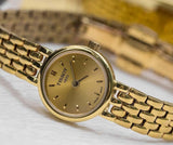 Buy Shop Tissot Lovely Gold Dial Gold Steel Strap Watch For Women - T058.009.33.021.00 USA Online