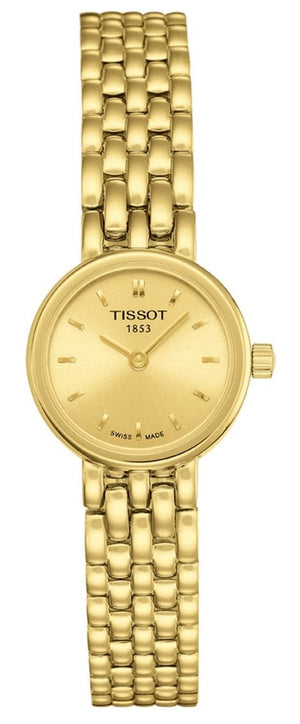 Buy Shop Tissot Lovely Gold Dial Gold Steel Strap Watch For Women - T058.009.33.021.00 USA Online