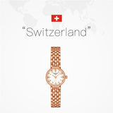 Buy Shop Tissot Lovely Mother of Pearl Dial Rose Gold Steel Strap Watch for Women - T140.009.33.111.00 USA Online