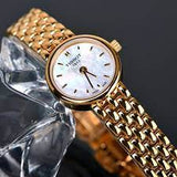 Buy Shop Tissot Lovely Mother of Pearl Dial Rose Gold Steel Strap Watch for Women - T140.009.33.111.00 USA Online
