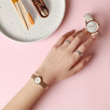 Buy Shop Tissot Lovely Mother of Pearl Dial Rose Gold Steel Strap Watch for Women - T140.009.33.111.00 USA Online