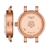 Buy Shop Tissot Lovely Mother of Pearl Dial Rose Gold Steel Strap Watch for Women - T140.009.33.111.00 USA Online