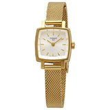 Buy Shop Tissot Lovely Square Silver Dial Gold Mesh Bracelet Watch For Women - T058.109.33.031.00 USA Online
