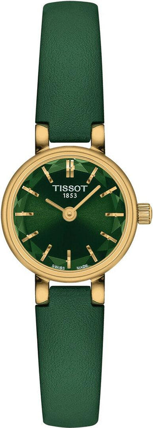 Buy Shop Tissot Lovely Round Green Mother of Pearl Dial Green Leather Strap Watch for Women - T140.009.36.091.00 USA Online