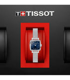 Buy Shop Tissot Lovely Square Blue Dial Silver Mesh Bracelet Watch For Women - T058.109.11.041.00 USA Online