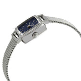 Buy Shop Tissot Lovely Square Blue Dial Silver Mesh Bracelet Watch For Women - T058.109.11.041.00 USA Online