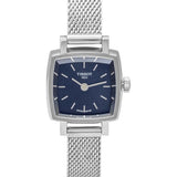 Buy Shop Tissot Lovely Square Blue Dial Silver Mesh Bracelet Watch For Women - T058.109.11.041.00 USA Online