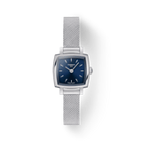 Buy Shop Tissot Lovely Square Blue Dial Silver Mesh Bracelet Watch For Women - T058.109.11.041.00 USA Online
