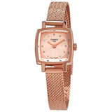 Buy Shop Tissot Lovely Square Lady Quartz Rose Gold Dial Rose Gold Mesh Bracelet Watch For Women - T058.109.33.456.00 USA Online