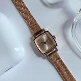 Buy Shop Tissot Lovely Square Lady Quartz Rose Gold Dial Rose Gold Mesh Bracelet Watch For Women - T058.109.33.456.00 USA Online
