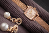 Buy Shop Tissot Lovely Square Lady Quartz Rose Gold Dial Rose Gold Mesh Bracelet Watch For Women - T058.109.33.456.00 USA Online