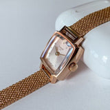 Buy Shop Tissot Lovely Square Lady Quartz Rose Gold Dial Rose Gold Mesh Bracelet Watch For Women - T058.109.33.456.00 USA Online