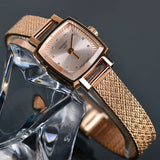 Buy Shop Tissot Lovely Square Lady Quartz Rose Gold Dial Rose Gold Mesh Bracelet Watch For Women - T058.109.33.456.00 USA Online