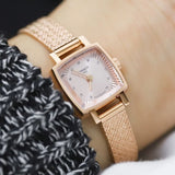 Buy Shop Tissot Lovely Square Lady Quartz Rose Gold Dial Rose Gold Mesh Bracelet Watch For Women - T058.109.33.456.00 USA Online