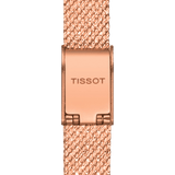 Buy Shop Tissot Lovely Square Lady Quartz Rose Gold Dial Rose Gold Mesh Bracelet Watch For Women - T058.109.33.456.00 USA Online