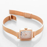 Buy Shop Tissot Lovely Square Lady Quartz Rose Gold Dial Rose Gold Mesh Bracelet Watch For Women - T058.109.33.456.00 USA Online