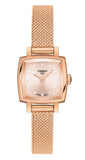 Buy Shop Tissot Lovely Square Lady Quartz Rose Gold Dial Rose Gold Mesh Bracelet Watch For Women - T058.109.33.456.00 USA Online