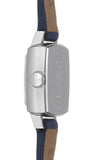 Buy Shop Tissot Lovely Square Silver Dial Blue Leather Strap Watch For Women - T058.109.16.031.00 USA Online