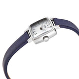 Buy Shop Tissot Lovely Square Silver Dial Blue Leather Strap Watch For Women - T058.109.16.031.00 USA Online