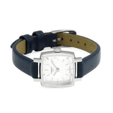 Buy Shop Tissot Lovely Square Silver Dial Blue Leather Strap Watch For Women - T058.109.16.031.00 USA Online