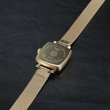 Buy Shop Tissot Lovely Square Silver Dial Gold Mesh Bracelet Watch For Women - T058.109.33.031.00 USA Online