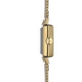 Buy Shop Tissot Lovely Square Silver Dial Gold Mesh Bracelet Watch For Women - T058.109.33.031.00 USA Online