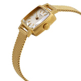 Buy Shop Tissot Lovely Square Silver Dial Gold Mesh Bracelet Watch For Women - T058.109.33.031.00 USA Online