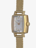Buy Shop Tissot Lovely Square Silver Dial Gold Mesh Bracelet Watch For Women - T058.109.33.031.00 USA Online