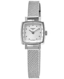 Buy Shop Tissot Lovely Square Silver Dial Silver Mesh Bracelet Watch For Women - T058.109.11.036.00 USA Online