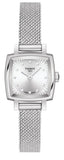 Buy Shop Tissot Lovely Square Silver Dial Silver Mesh Bracelet Watch For Women - T058.109.11.036.00 USA Online