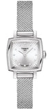 Buy Shop Tissot Lovely Square Silver Dial Silver Mesh Bracelet Watch For Women - T058.109.11.036.00 USA Online