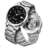 Buy Shop Tissot T Classic Luxury Powermatic 80 Black Dial Silver Steel Strap Watch For Men - T086.408.11.056.00 USA Online