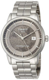Buy Shop Tissot Luxury Powermatic 80 Anthracite Grey Dial Silver Steel Strap Watch For Men - T086.407.11.061.10 USA Online
