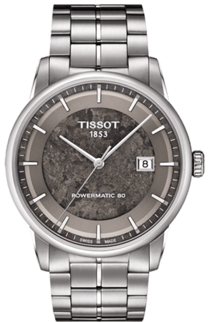 Buy Shop Tissot Luxury Powermatic 80 Anthracite Grey Dial Silver Steel Strap Watch For Men - T086.407.11.061.10 USA Online