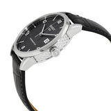 Buy Shop Tissot Luxury Powermatic 80 Black Dial Black Leather Strap Watch For Men - T086.407.16.057.00 USA Online