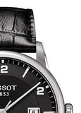 Buy Shop Tissot Luxury Powermatic 80 Black Dial Black Leather Strap Watch For Men - T086.407.16.057.00 USA Online