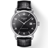 Buy Shop Tissot Luxury Powermatic 80 Black Dial Black Leather Strap Watch For Men - T086.407.16.057.00 USA Online