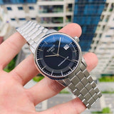 Buy Shop Tissot Luxury Powermatic 80 Black Dial Silver Steel Strap Watch For Men - T086.407.11.051.00 USA Online