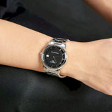 Buy Shop Tissot Luxury Powermatic 80 Black Dial Silver Steel Strap Watch For Men - T086.407.11.051.00 USA Online