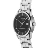 Buy Shop Tissot Luxury Powermatic 80 Black Dial Silver Steel Strap Watch For Men - T086.407.11.051.00 USA Online
