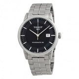 Buy Shop Tissot Luxury Powermatic 80 Black Dial Silver Steel Strap Watch For Men - T086.407.11.051.00 USA Online