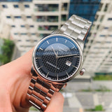 Buy Shop Tissot Luxury Powermatic 80 Black Dial Silver Steel Strap Watch for Men - T086.407.11.201.02 USA Online