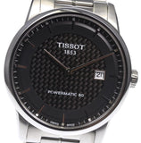 Buy Shop Tissot Luxury Powermatic 80 Black Dial Silver Steel Strap Watch for Men - T086.407.11.201.02 USA Online