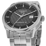 Buy Shop Tissot Luxury Powermatic 80 Black Dial Silver Steel Strap Watch for Men - T086.407.11.201.02 USA Online
