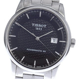 Buy Shop Tissot Luxury Powermatic 80 Black Dial Silver Steel Strap Watch for Men - T086.407.11.201.02 USA Online
