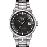 Buy Shop Tissot Luxury Powermatic 80 Black Dial Silver Steel Strap Watch for Men - T086.407.11.201.02 USA Online