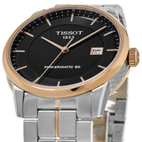 Buy Shop Tissot Luxury Powermatic 80 Black Dial Silver Steel Strap Watch For Men - T086.407.22.051.00 USA Online