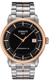 Buy Shop Tissot Luxury Powermatic 80 Black Dial Silver Steel Strap Watch For Men - T086.407.22.051.00 USA Online